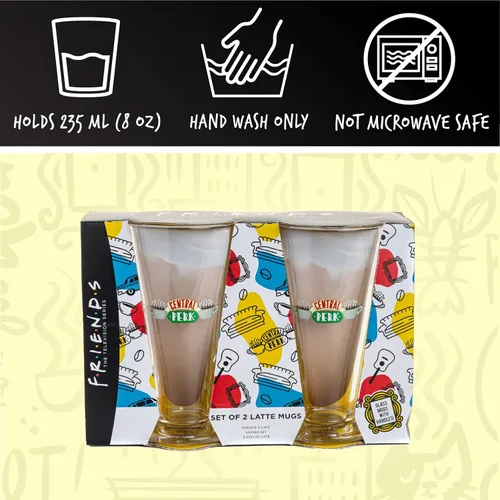 Vista 4 de Paladone Tazas Friends Latte - Juego de 2 - Producto