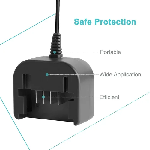 Vista 6 de Creabest Cargador de iones de litio de 20 V compatible con cable Porter PCC680L PCC681L