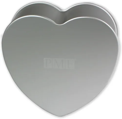 Vista 4 de PME Molde de aluminio anodizado para tartas con forma de corazón, 6 x 2 pulgadas de profundidad