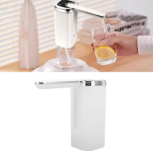 Vista 6 de Aramox Almacenamiento eléctrico de agua, dispensador de agua plegable de 5 galones, dispensador de almacenamiento de botellas recargable, portátil