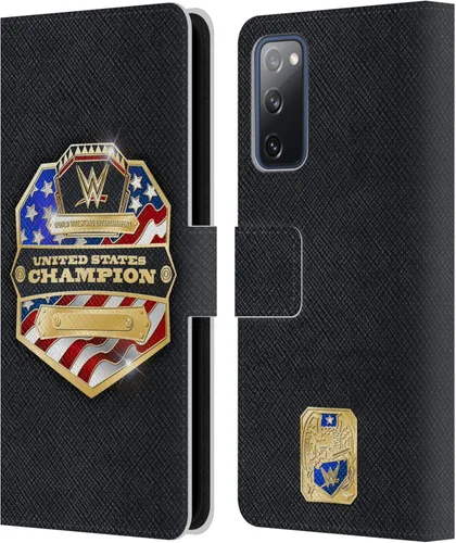 Vista 260 de Head Case Designs Officially Licensed WWE Cruiserweight Champion Title Belts Leather Wallet Case Compatible with Samsung Galaxy A07 4G Campeón