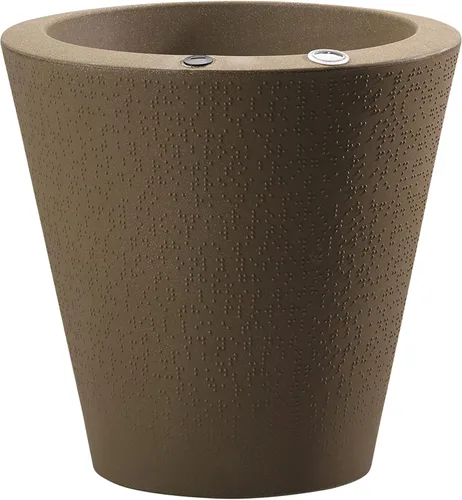 Vista 10 de Crescent Garden Maceta de autorriego para interiores y exteriores, negro caviar, 16 pulgadas, 20", Ceniza Fresno