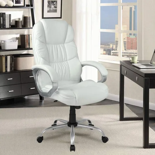 Vista 7 de Silla de oficina ergonómica, silla de escritorio barata, silla de computadora con brazos, moderna silla giratoria ejecutiva para dolor de espalda