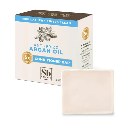 Vista 10 de Soapbox Barra acondicionadora de carbón activado, desintoxica el cabello y el cuero cabelludo, bajo plástico e ingredientes limpios libres