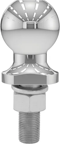 Vista 5 de CURT 40065 Bola de enganche cromada para remolque, 3,500 libras, diámetro de 2 pulgadas, vástago de 3/4 x 2-1/8 pulgadas