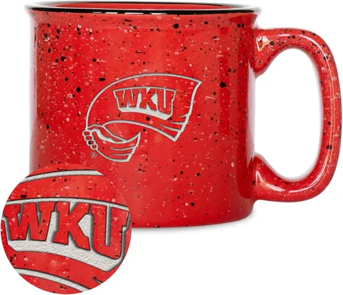 Vista 76 de Rico Industries NCAA Speckle 12oz Laser Engraved Campfire Mug