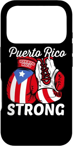 Vista 30 de Guantes de boxeo con la bandera de Puerto Rico para iPhone 16 Boricua Puerto Rican Pride Case