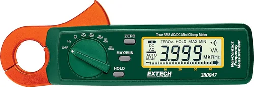Vista 9 de Extech MA445 400A True RMS AC/DC Medidor de Pinza con Detector NCV, Apertura de Mordaza de 1.2 pulgadas, Pantalla Doble Retroiluminada, Multímetro