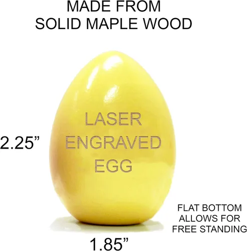 Vista 4 de Huevo de Pascua personalizado para bebés, regalos de Pascua para bebés, regalos de Pascua para niños pequeños, huevos de Pascua de madera, rellenos