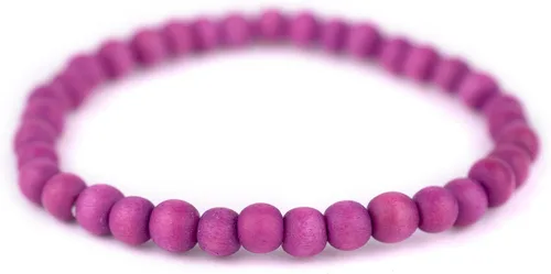 Vista 25 de Pulsera de cuentas de madera