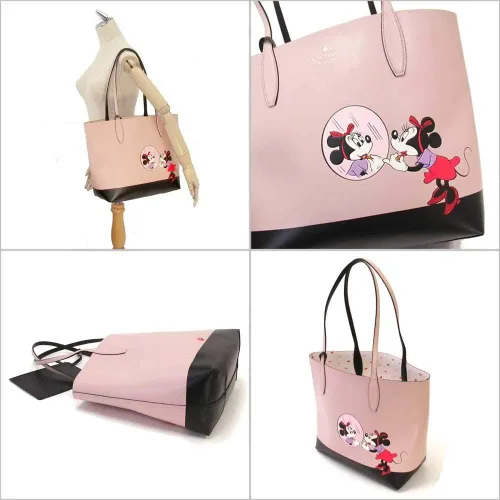 Vista 2 de Kate Spade x Disney Minnie Mouse Bolso grande reversible de piel