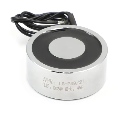 Vista 21 de Heyiarbeit 12V DC 50N Imán de elevación eléctrica electroimán solenoide Ascensor Holding 25mmx20mm
