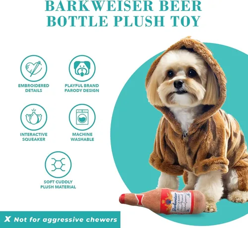 Vista 4 de Haute Diggity Dog Muttini Collection - Juguetes chillones únicos de felpa para perros. Funny Interactive Stuffed Squeaky Toys for Small to Large