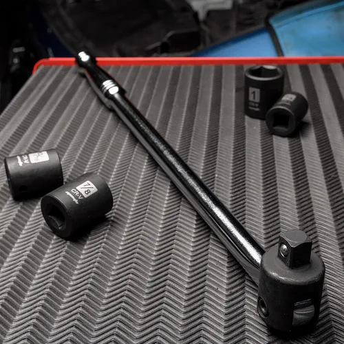 Vista 6 de EPAuto Unidad de 1/2 pulgada por barra disyuntora de 17.5 pulgadas de longitud, acero CR-V Cromo