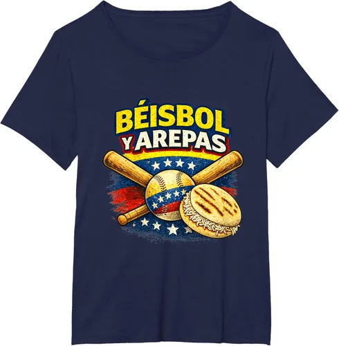 Vista 17 de Camiseta Beisbol y Arepas Venezuelas Baseball Pride Team 2026