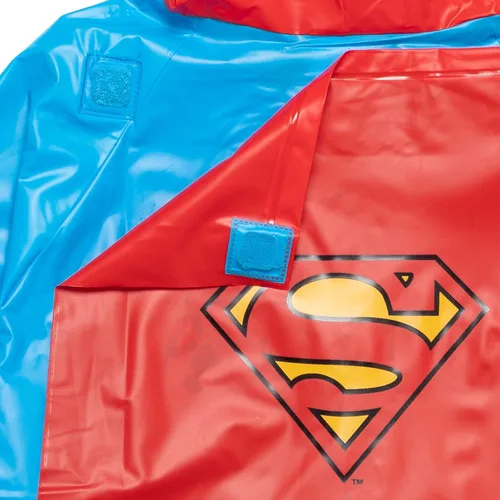 Vista 7 de DC Comics Justice League Superman Batman - Chaqueta impermeable para lluvia, capa y paraguas, 3 piezas, para niños pequeños