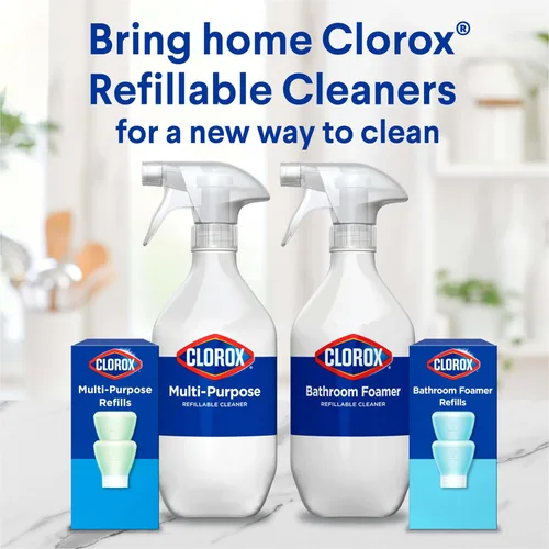 Vista 9 de Clorox Recambio de spray multiusos, esenciales para el hogar, 3 x 1.125fo repuestos concentrados