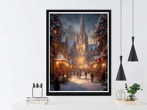 Vista 4 de VAIIEYO Kits de pintura de diamantes para adultos, Navidad, kit de arte de diamantes 5D para principiantes, pintura de bricolaje con diamantes