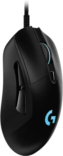 Vista 4 de Logitech G 403 Hero Mouse para juegos con cable, sensor Hero 16K, 16000 DPI, teclas retroiluminadas RGB, pesas ajustables, 6 botones programables
