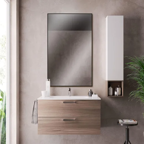Vista 62 de NicBex Espejo de pared, espejo de aleación de aluminio de 36 x 24 pulgadas, espejo de pared para dormitorio, baño (horizontal/vertical), sala