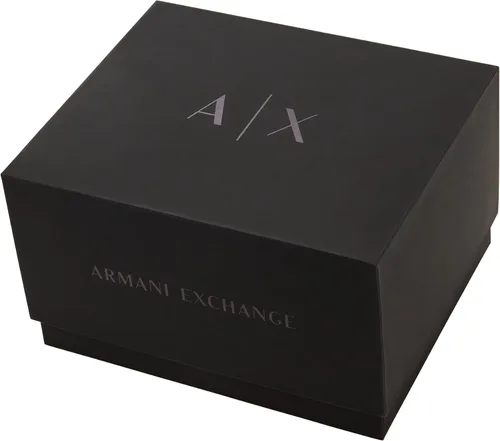 Vista 7 de A X Armani Exchange Reloj de vestir cronógrafo para hombre con correa de acero inoxidable, silicona o cuero