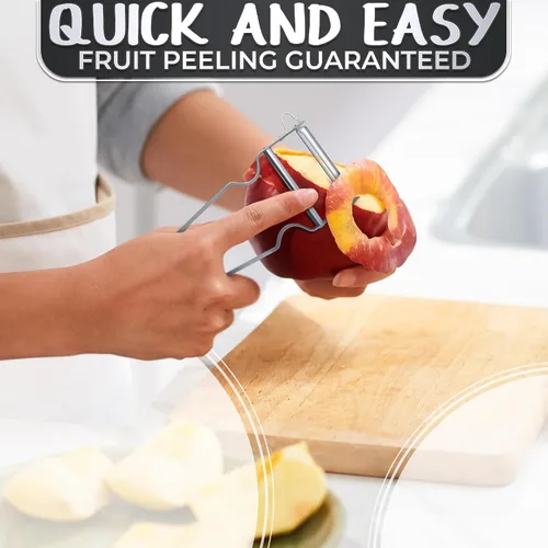 Vista 6 de Peladores de verduras para juego de cocina, pelador de frutas, pelador de verduras multifunción de acero inoxidable, pelador de papas, triturador