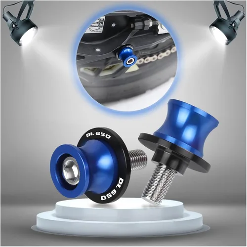 Vista 2 de 8MM Motorcycle CNC Swingarm Spools Slider Stand Screws for Suzuki V-Strom 650 DL650 2011-2018 2017 2016 Anti-Fall Frame Sliders (Color : 8MM Black)