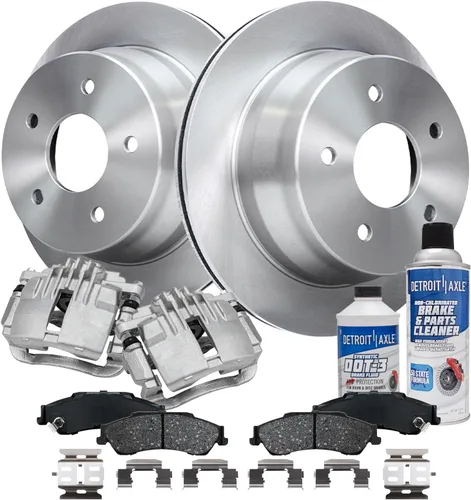 Vista 50 de Detroit Axle - Rotores de freno para Nissan NV2500 NV3500 NV1500 NV1500 2012-2021, repuesto de rotores de freno de disco: rotor delantero de 14.17