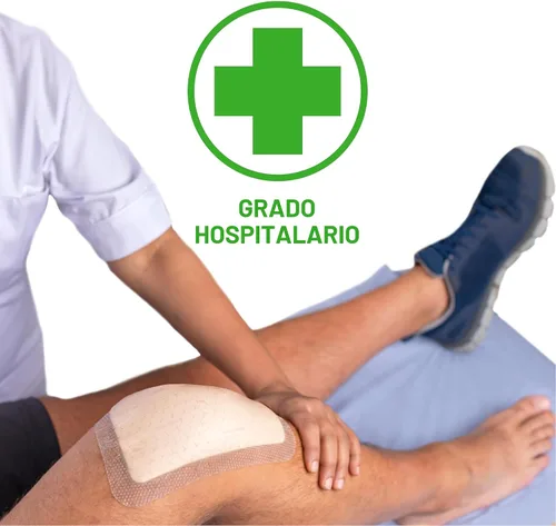 Vista 3 de Mepilex Border Flex 4 x 4 pulgadas (10 x 10 cm) Apósitos de Grado Hospitalario para Desgarros de Piel, Quemaduras Menores y Cortes, Adhesión
