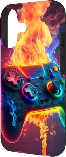 Vista 2 de Gamer Aesthetic Graphic Gaming Video Games Boys Funda para iPhone 17 para adolescentes y niños