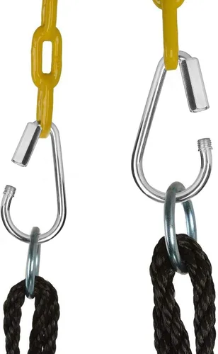 Vista 9 de AGPtek 1 par de gancho rápido de enlace rápido Mosquetón Conector Tornillo Bloqueo Clip para Swing Play Set