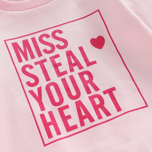 Vista 65 de Sudadera con cuello redondo para el día de San Valentín para bebé, niña, niño, para el día de San Valentín