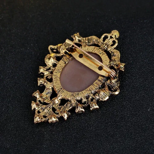 Vista 7 de Ezing 4 piezas de broche con diamantes de imitación de gran tamaño, Cristal Diamante de imitación Resina, Sin gemas.