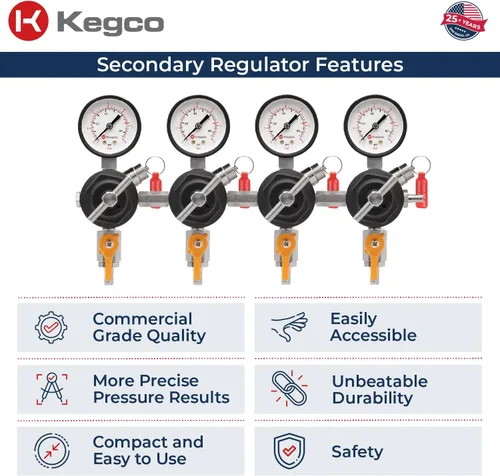 Vista 6 de Kegco Regulador secundario, calibre cuatro