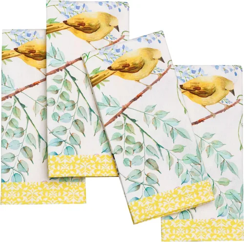 Vista 106 de Maison d' Hermine Juego de 4 servilletas de tela 100% algodón, suaves y duraderas, servilletas cuadradas reutilizables para uso diario, lavables