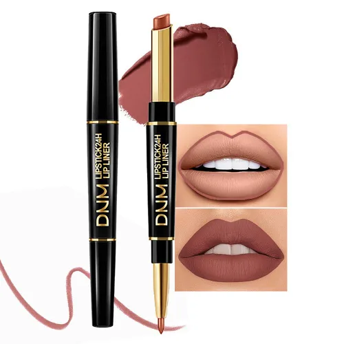 Vista 26 de Kaely Kit de Delineador de Labios Rojo y Lápiz Labial 2 en 1 para Mujeres, Kit de Labios Mate con Delineador de Labios, Tinte de Labios de Larga 01
