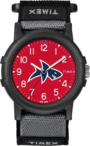 Vista 31 de Timex Reloj unisex Collegiate Recruit de 1.496 in - Tennessee Volunteers con correa de tela negra