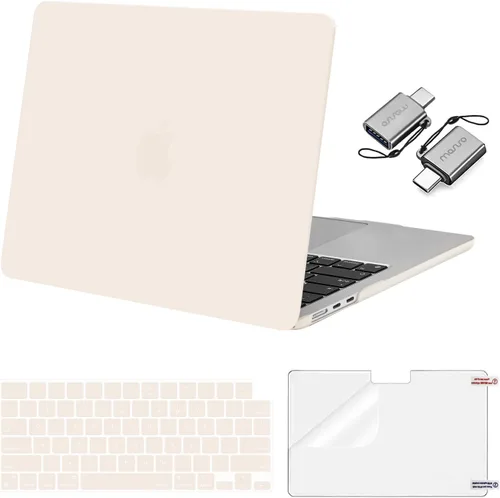 Vista 21 de Mosiso Funda para MacBook Air de 13 y 13.6 pulgadas, 2024, 2023 y 2022, M3 A3113, M2 A2681, Touch ID, carcasa rígida, cubierta de teclado, protector