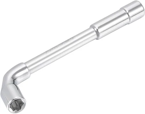 Vista 6 de uxcell Llave hexagonal en forma de L métrica de 0.236 in cromada, Cr-V