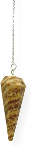 Vista 89 de WholesaleGemShop Péndulo facetado de cristal de piedras preciosas naturales