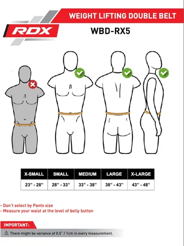 Vista 6 de RDX RX5 - Cinturón de levantamiento de pesas para hombre y mujer, mediano
