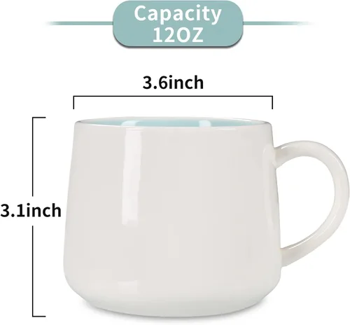 Vista 2 de Taza de cerámica de Narval con animal 3D oculto en el interior, taza de 12 oz con figura de dibujos animados hecha a mano, linda taza sorpresa