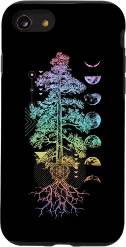 Vista 18 de Tree of Life Phases of The Moon Yoga Chakra Gift Case for iPhone 17