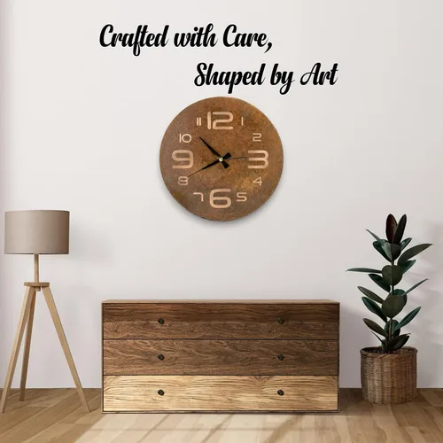 Vista 7 de Reloj de pared de cobre puro hecho a mano para decoración del hogar, reloj decorativo para sala de estar, dormitorio y cocina, arte mural decorativo