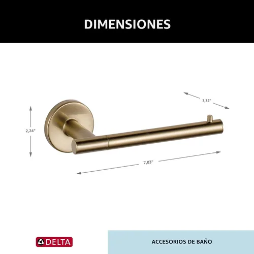 Vista 8 de Delta Faucet 75935-SS Trinsic – Gancho para bata, acero inoxidable