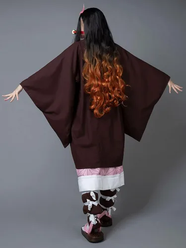 Vista 4 de Cosfun Disfraz de anime para cosplay kimono de jacquard con capa juego completo mp005697