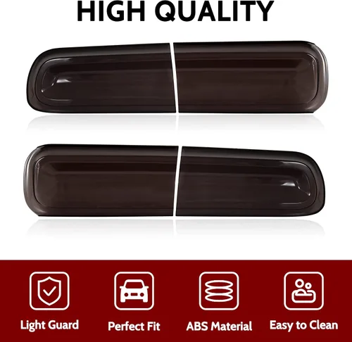 Vista 3 de Cubierta de luz trasera para Dodge Challenger 2015-2023, cubiertas de lámpara de luz trasera, decoración para accesorios Dodge Challenger 2015-2023