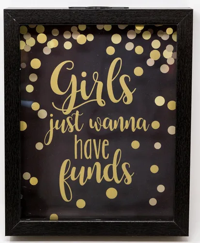 Vista 5 de Boston Warehouse Caja de ahorros Rainy Day Fund, Shadowbox, princesa, 8 x 7 pulgadas