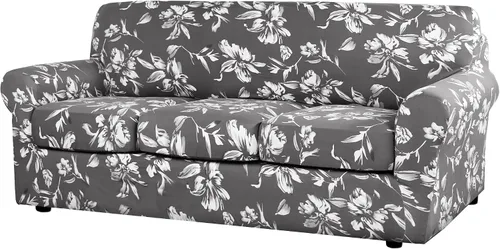 Vista 25 de H.VERSAILTEX Fundas de sofá superelásticas de 2 piezas para fundas de sillón, fundas de silla de sala de estar, con estilo moderno suave y grueso