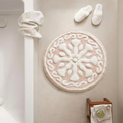 Vista 14 de Madison Park Casablanca 100% Cotton Tufted Bathroom Rugs Luxurious Plush Medallion Floral Pattern Bath Mat Absorbent, Quick Dry, Spa Design Shower